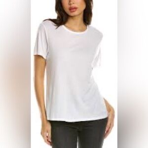MICHAEL STARS NWT XL BRITTANY RELAXED TEE, WHITE